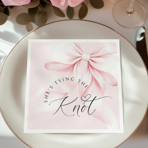 Serviette En Papier Invitation de mariage Chic Tying the Knot
