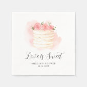 Serviette En Papier Invitation de mariage Love Is Sweet (Devant)
