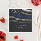 Serviette En Papier Invitation de retraite, retraite de la police, (En situation)