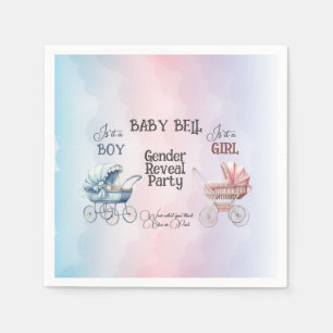Serviette En Papier Invitation de révélation du sexe du bébé