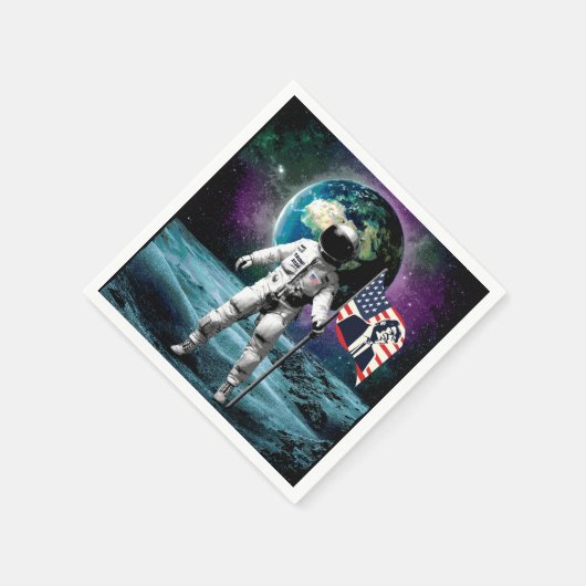 Serviette En Papier Invitation des astronautes pour Trump 2024 (Coin)
