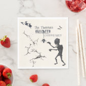 Serviette En Papier Invitation du Costume d'Halloween (En situation)