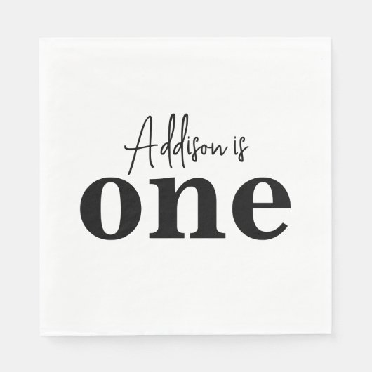 Serviette En Papier Invitation d'un anniversaire (Devant)