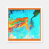 Serviette En Papier invitation personnalisée de mermaid (Devant)