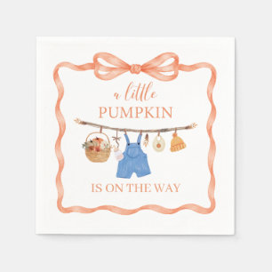 Serviette En Papier Invitation pour une Baby Shower Automne Bébé Citro