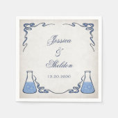 Serviette En Papier Invitations de mariage de l'enseignant en chimie (Devant)