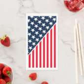 Serviette en papier invité - Étoiles et rayures pa (En situation)