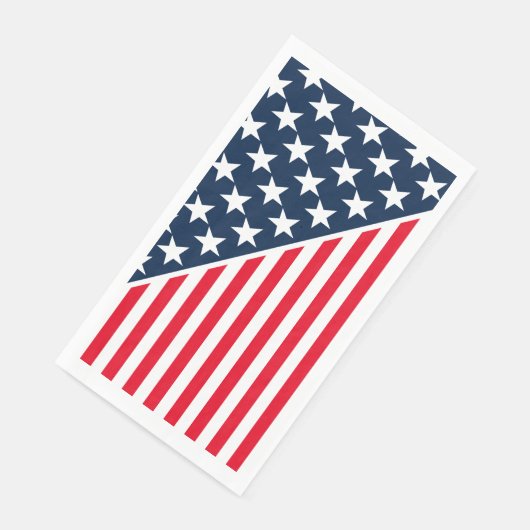 Serviette en papier invité - Étoiles et rayures pa (Coin)