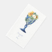 Serviette En Papier Invité Mariage Toscan Sunflower (Coin)