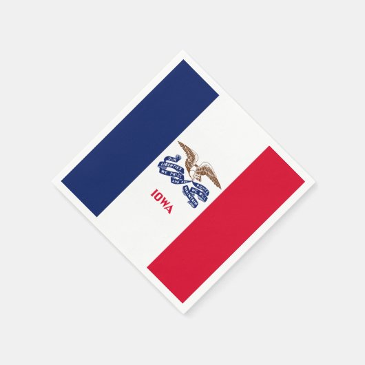 Serviette En Papier Iowan Flag, Flag of Iowa (Coin)