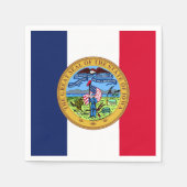 Serviette En Papier Iowan Seal, Iowa (Devant)