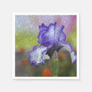 Serviette En Papier Iris assez pourpre