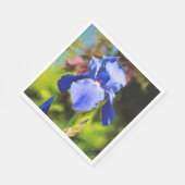 Serviette En Papier Iris bleu (Coin)