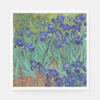 Iris bleus floraux célèbres de Van Gogh, peinture