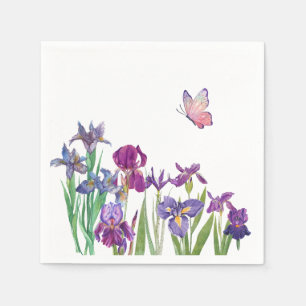 Serviette En Papier Iris fête des fleurs