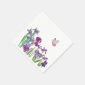 Serviette En Papier Iris fête des fleurs (Coin)