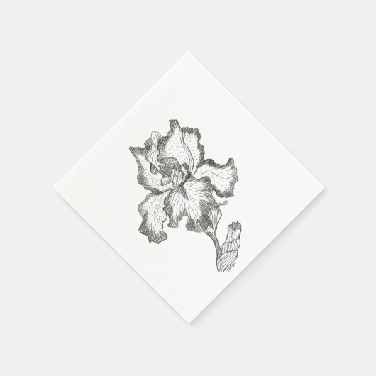 Serviette En Papier Iris Napkin (Coin)