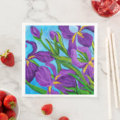 Serviette En Papier Iris Napkin (En situation)