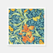 Serviette En Papier Iris, un motif de William Morris, (Devant)