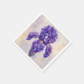 Serviette En Papier Iris Violet Fait de Plusieurs (Coin)