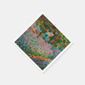 Serviette En Papier Irises Monet Garden Fleurs Giverny (Coin)
