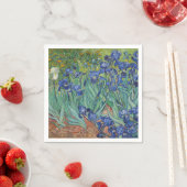 Serviette En Papier Irises par Vincent Van Gogh (En situation)