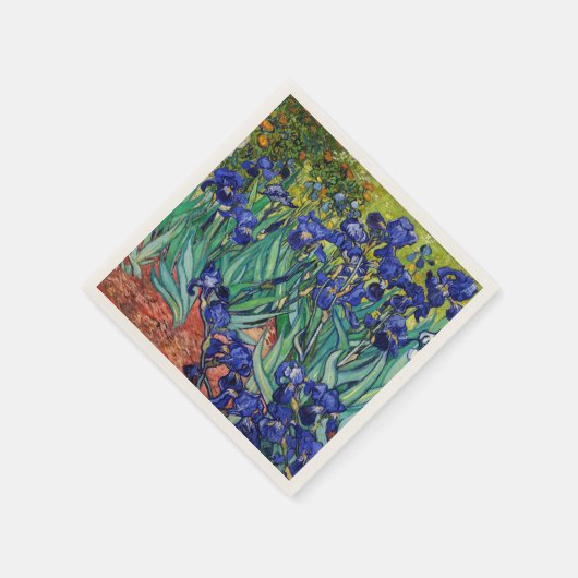 Serviette En Papier Irises par Vincent van Gogh (Coin)