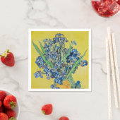 Serviette En Papier Irises Vincent van Gogh (En situation)