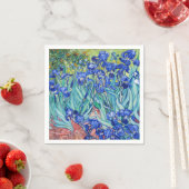 Serviette En Papier Irises Vincent van Gogh (En situation)