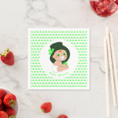 Serviette En Papier Irish Baby Leprechaun Lucky Shamrock Baby shower (En situation)
