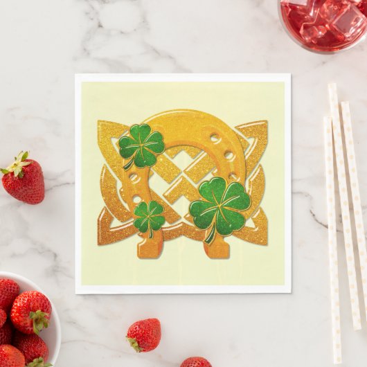 Serviette En Papier Irish Fun 3D Whimsey (En situation)