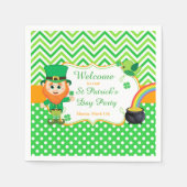 Serviette En Papier Irish Leprechaun St Patrick's Day Party (Devant)