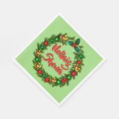 Serviette En Papier Irish Nollaig Shona Joyeux déjeuner de Noël (Coin)