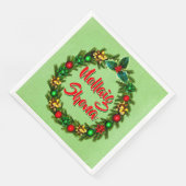 Serviette En Papier Irish Nollaig Shona Joyeux Noël (Coin)
