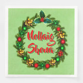 Serviette En Papier Irish Nollaig Shona Joyeux Noël (Devant)