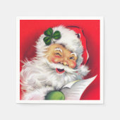 Serviette En Papier Irish Père Noël, Irlande, Noël irlandais (Devant)