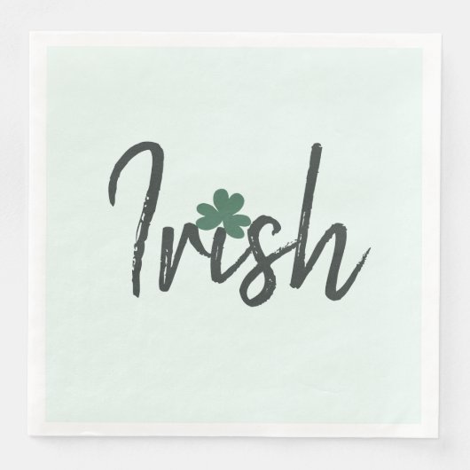 Serviette En Papier Irish Shamrock St Patricks Day (Devant)