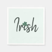 Serviette En Papier Irish Shamrock St Patricks Day (Devant)