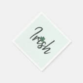 Serviette En Papier Irish Shamrock St Patricks Day (Coin)