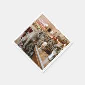 Serviette En Papier Irish Wolfhounds Sharing a Milkshake (Coin)