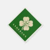 Serviette En Papier Irlandais Lucky Four Leaf Clover | Nom Cocktail ve (Coin)