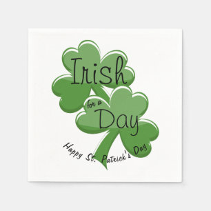 Serviette En Papier Irlandais pour une journée Joyeuse St. Patrick