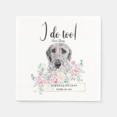 Serviette En Papier Irlandais Wolfhound Chien Mariage Cocktail Napkins (Devant)