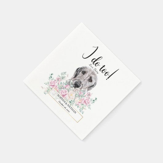 Serviette En Papier Irlandais Wolfhound Chien Mariage Cocktail Napkins (Coin)