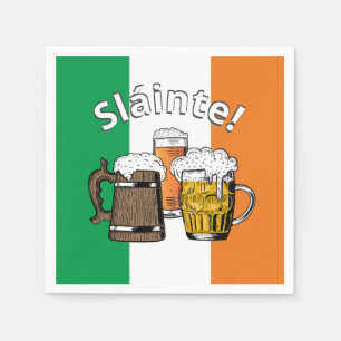 Serviette En Papier IRLANDE Great Irish Beer Sláinte!
