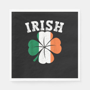 Serviette En Papier Irlande Shamrock Irlande Drapeau Saint Patrick Jou