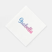 Serviette En Papier Isabella élégant Cursive (Coin)