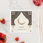 Serviette En Papier Islam Nikah Arabe Walima Fête de douche de mariée  (En situation)