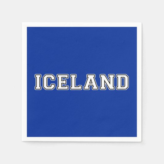 Serviette En Papier Islande (Devant)
