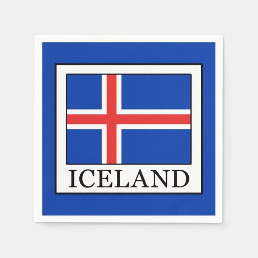 Serviette En Papier Islande (Devant)